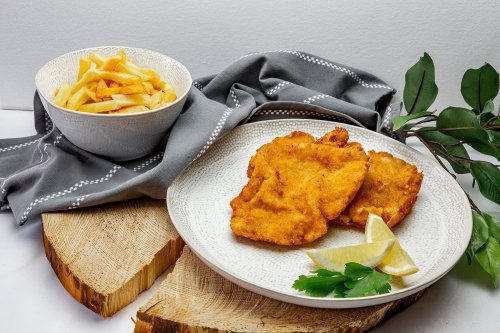 Rántott sertésborda hasábburgonyával